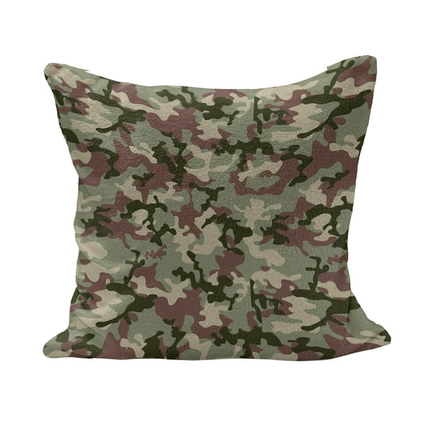 16x16 Multicolor Army Red Camouflage Cool Design Camo Cool American Army Red Camouflage Throw Pillow 